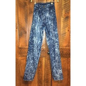 Vintage High Waisted Acid Wash Tie Dye Mom Jeans